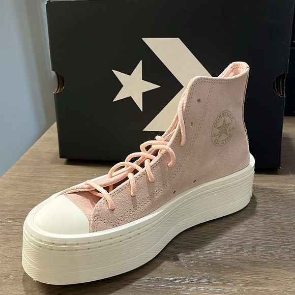 NWT Converse Chuck Taylor All Star Modern Lift Platform Mono Suede - A04663C - Picture 5 of 11